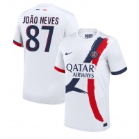 Dres Paris Saint-Germain Joao Neves #87 Gostujuci 2024-25 Kratak Rukav